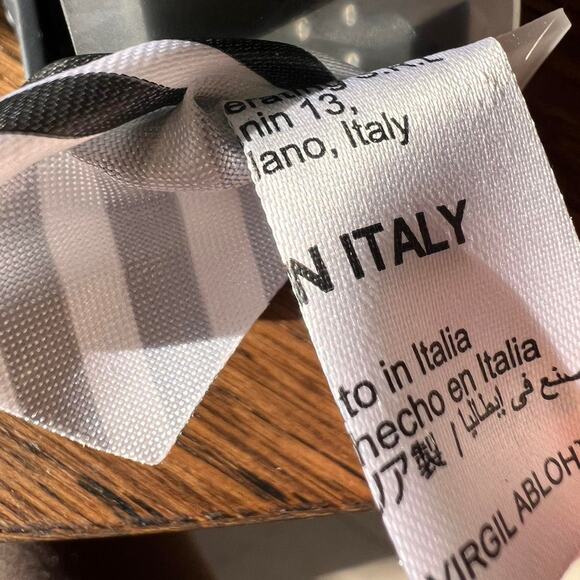 Off-White™ Clear Industrial Belt – Made in Italy, Transparent PVC, Black  (47”) - Picture 6 of 8